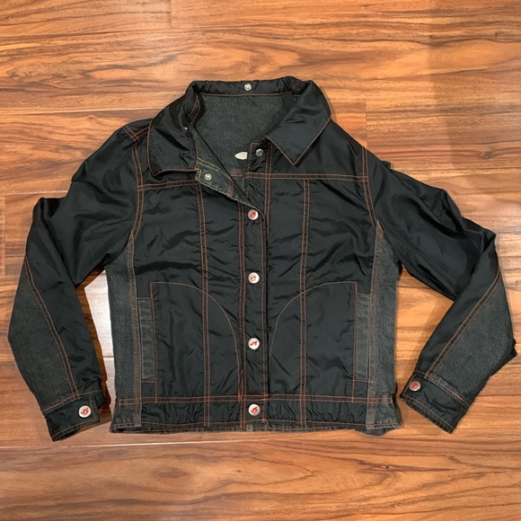 Johnny Blaze Kids “Flame” Reversable Heavy Denim Jacket - SIZE SEE MEASUREMENTS - Picture 3 of 16